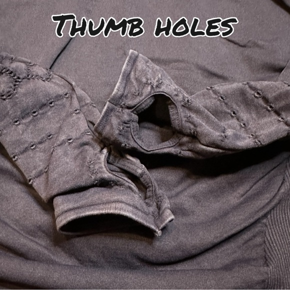 EUC Free People Movement Good Karma Hoodie in Washed Black. Size XS/S 🧘🏽♀️ - Picture 10 of 14